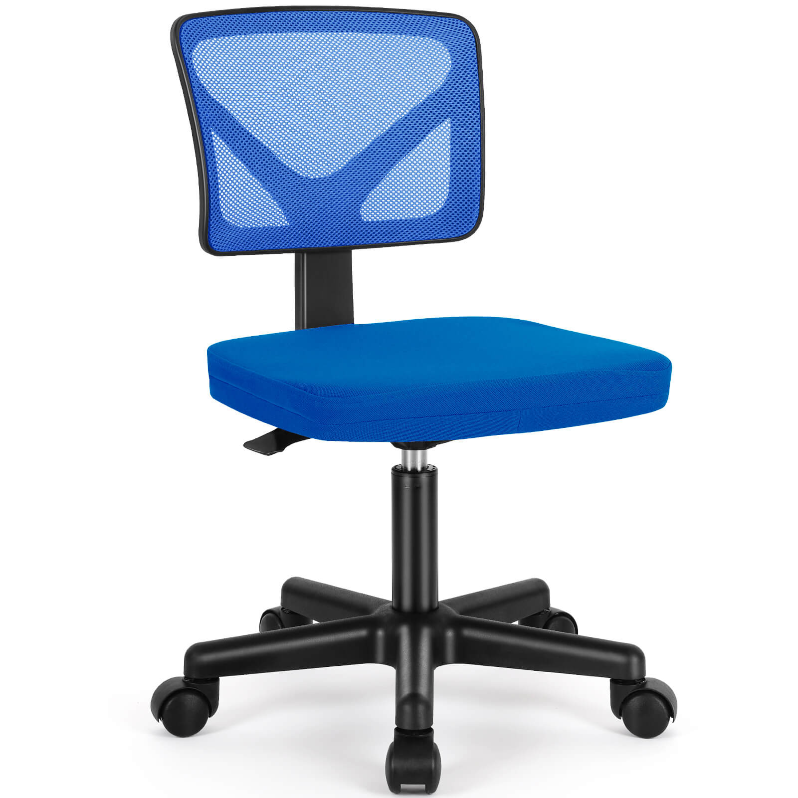 Low-Back Mesh Armless Office Chair,Swivel Rolling Computer Stuhl keine Arme mit Lendenwirbelstütze