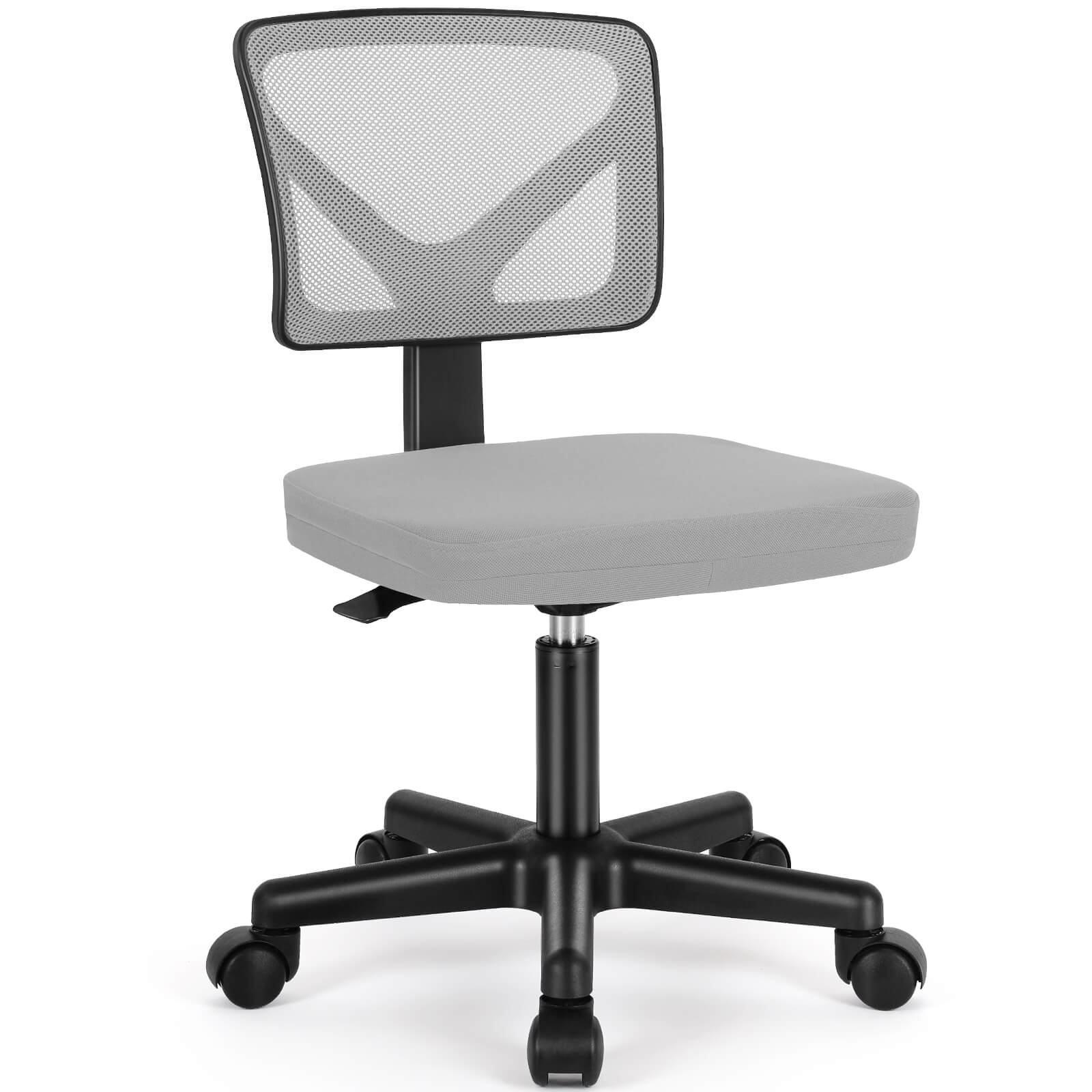 Low-Back Mesh Armless Office Chair,Swivel Rolling Computer Stuhl keine Arme mit Lendenwirbelstütze