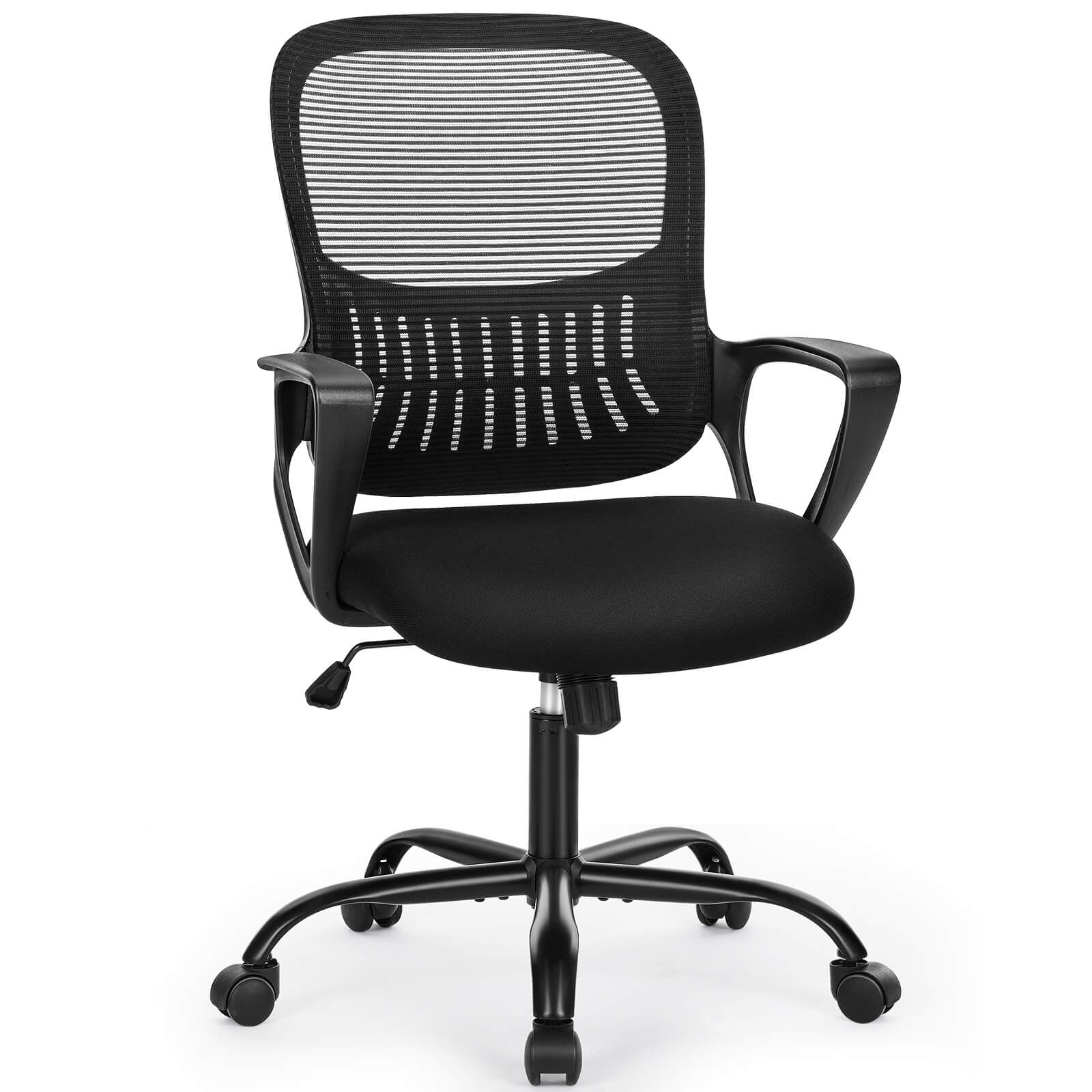 Ergonomische Home Mesh Office Schreibtischstühle mit Flip up Armlehnen, Lendenwirbelstütze