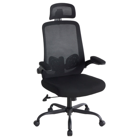 Sweetcrispy ergonomischer Bürostuhl mit Kopfstütze und verstellbaren Armlehnen