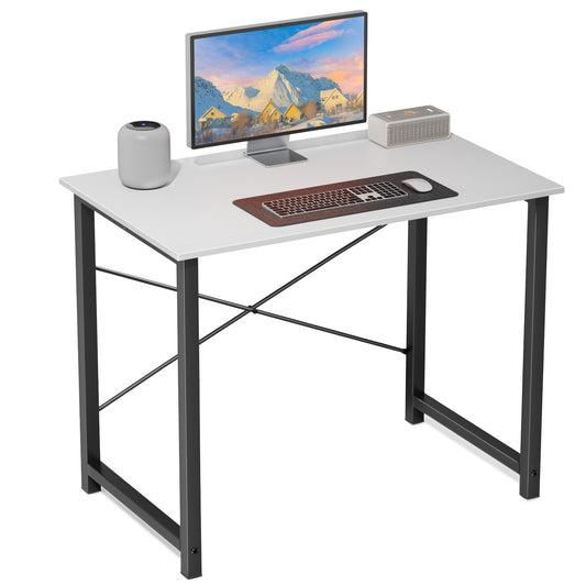 Sweetcrispy Kompakt-Schreibtisch 31 Zoll für Büro und Homeoffice