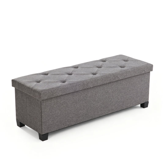 Sweetcrispy Sitzbank mit 110 Liter Stauraum und abnehmbarer Trennwand