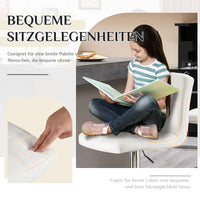 Sweetcrispy gepolsterte drehbare Barhocker (2er-Set) für Küche und Bartisch