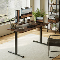 Sweetcrispy höhenverstellbarer Schreibtisch Computertisch mit Monitorhalterung