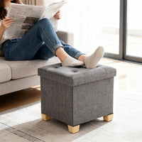Sweetcrispy Sitzhocker mit 27 Liter Stauraum für Wohnzimmer