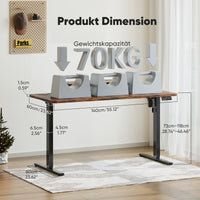 Sweetcrispy höhenverstellbarer Schreibtisch Computertisch mit Monitorhalterung