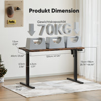 Sweetcrispy höhenverstellbarer Schreibtisch Computertisch mit Monitorhalterung