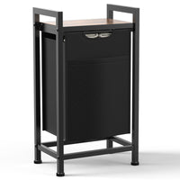 Sweetcrispy Wäschekorb mit Ablage, mehreren abnehmbaren Taschen & Rollen für Zuhause