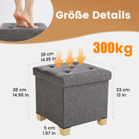 Sweetcrispy Sitzhocker mit 27 Liter Stauraum für Wohnzimmer