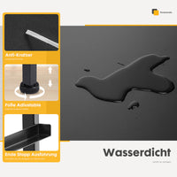 Sweetcrispy Mehrzweckschrank Stoffkommode mit 4 Schubladen und Metallgestell