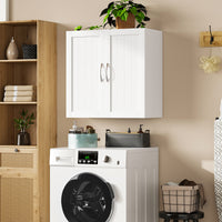 Sweetcrispy Wandschrank mit Doppeltür und verstellbaren Einlegeböden für Badezimmer/Küche/Flur