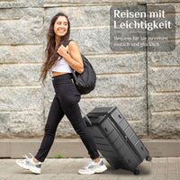 Sweetcrispy Hartschalen-Kofferset 3tlg. (20/24/28 Zoll )mit Schloss, stabiles ABS für Reisen