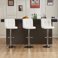 Sweetcrispy gepolsterte drehbare Barhocker (2er-Set) für Küche und Bartisch