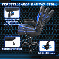 Sweetcrispy verstellbarer Gaming-Stuhl mit verbreiterter Rücklehne für das Spielzimmer