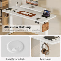 Sweetcrispy höhenverstellbarer Schreibtisch Computertisch mit Monitorhalterung