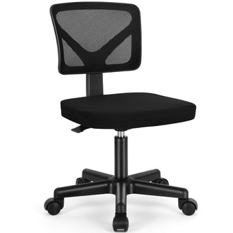 compare product Sweetcrispy höhenverstellbarer Drehstuhl mit Rollen und Netzrücken für Büro