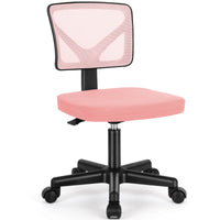 Sweetcrispy höhenverstellbarer Drehstuhl mit Rollen und Netzrücken für Büro