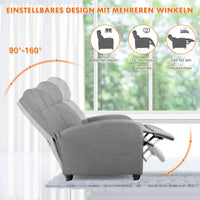Sweetcrispy Manueller Liegesessel mit Massagefunktion für das Wohnzimmer