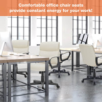 Sweetcrispy drehbarer gepolsterter Schreibtischstuhl mit Rollen für Büro